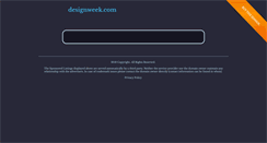 Desktop Screenshot of designweek.com