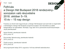 Tablet Screenshot of designweek.hu